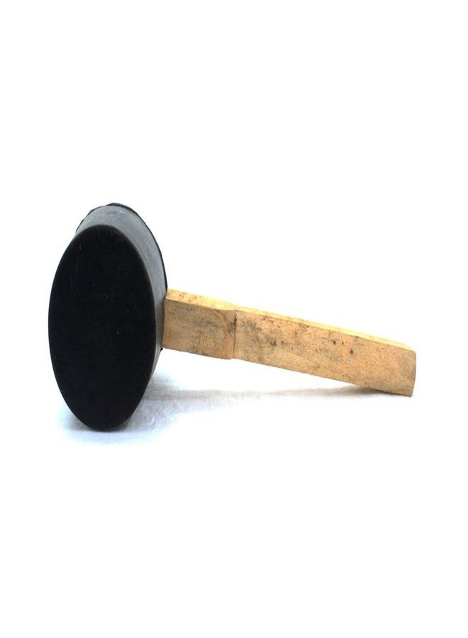 لافلي مطرقة مطاطية بقطر 2.5 بوصة من LOVELY® بمقبض خشبي لتأثير ناعم وبدون إتلاف - Image 5